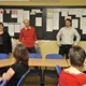 Blahopřání starosty Petra Štěpánka a radního pro oblast školství Jaroslava Mítha učitelce k získání ocenění Matematický Ámos 2015